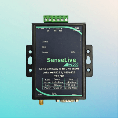 SenseLive X7900 with antenna in use