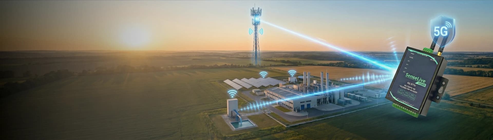4G/5G Industrial IoT Gateway with edge computing capabilities